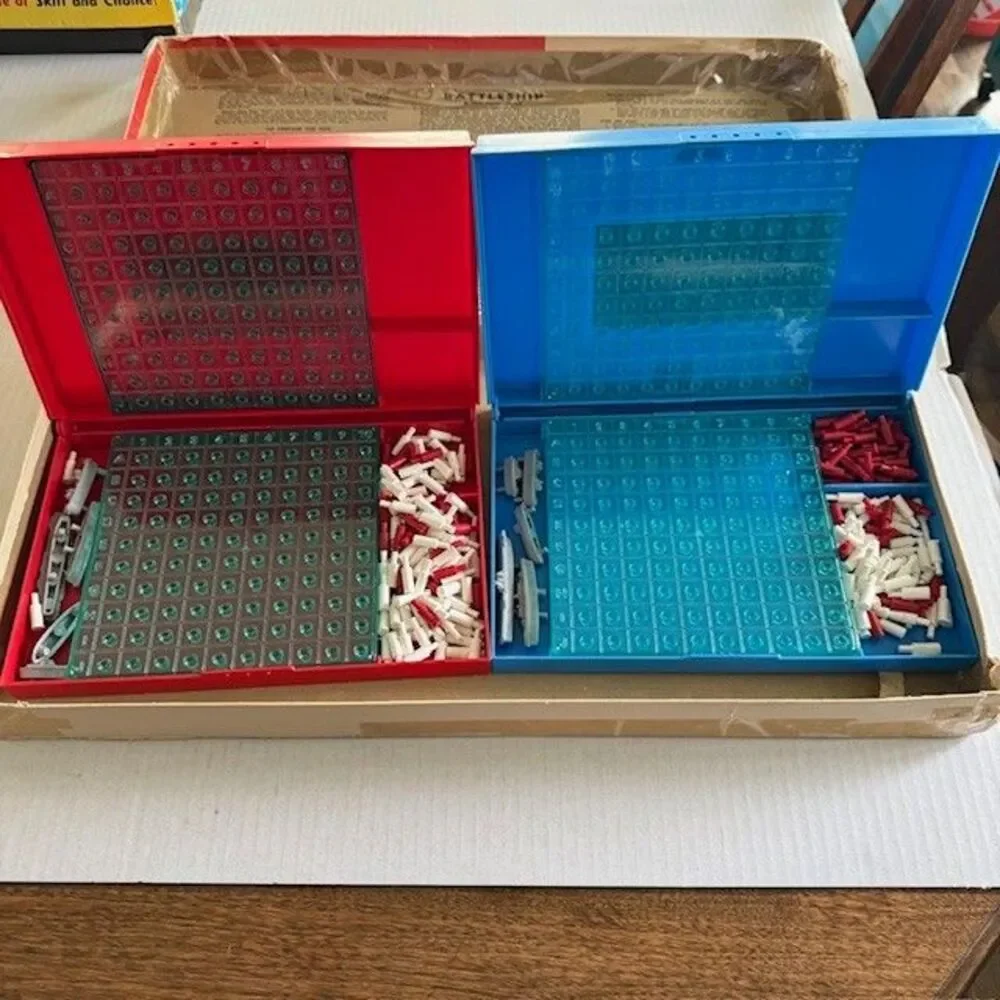 Vintage Milton Bradley Battle Ship Board Game 1967 Box Has Been Taped